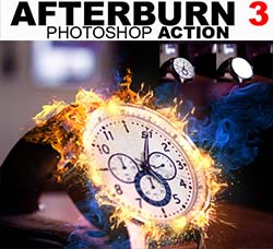 极品PS动作－烟火特效(第三版)：AfterBurn 3 Photoshop Action